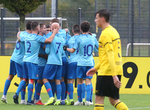 Temp. 18-19 | Youth League. Dortmund-Atlético de Madrid. Celebración