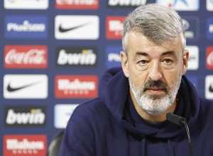 Temporada 18/19 | Atlético de Madrid B | Óscar Fernández rueda de prensa 1