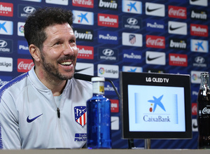 temporada 18/19. Rueda de prensa de Simeone en la ciudad deportiva Wanda.
