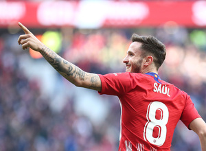 Temporada 18/19 | Atlético de Madrid - Getafe | Saúl celebración