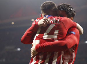 Temp. 18-19 | Atlético de Madrid - Juventus | Giménez y Morata celebración 