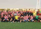 Temporada 2013-2014. Las jugadoras del filial posan con las futbolistas del la Sub-17