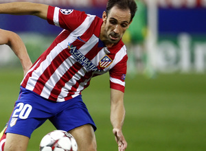Temporada 2013/2014 Atlético de Madrid - Zenit Juanfran durante el partido de Champions