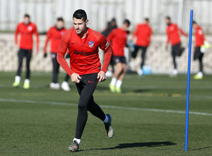 Entrenamiento en la Ciudad deportiva Wanda Atlético de Madrid 30-12-2019. Vitolo.