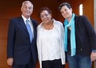 Temporada 2013-2014. Lola Romero, Ignacio Quereda y Pilar Neira en la conferencia de A Coruña