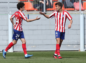 Temp 19/20 | Atlético de Madrid B - Racing Ferrol | Camello y Álvaro celebración