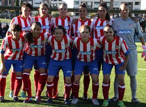 Temporada 2013-2014. Once del filial ante el Madrid CF Femenino