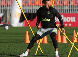 Temp. 20-21 | Entrenamiento previo al partido del Salzburgo | Koke