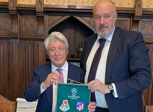 Almuerzo directivas Lokomotiv-Atleti