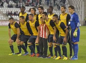 Once del Atlético de Madrid en el amistoso de Córdoba en El Arcángel