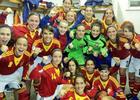 Temporada 2013/14. selección española sub-17 celebrando la victoria