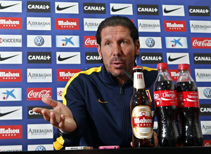 temporada 13/14. rueda de prensa de Simeone en Majadahonda.