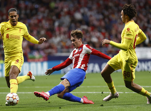 Temp. 21-22 | Atlético de Madrid - Liverpool | Celebración gol Griezmann