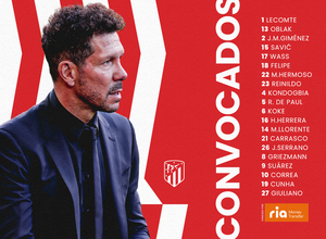 Convocatoria Atleti-Sevilla 