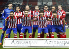 temporada 13/14. Partido Atlético de Madrid - Valencia. Copa del Rey. Once inicial
