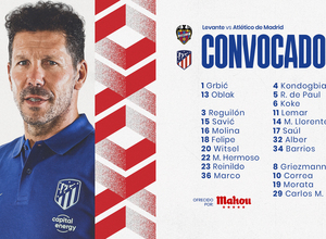 Convocatoria vs Levante ESP