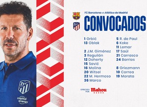 Convocatoria vs Barcelona esp