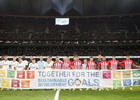 Temp. 23-24 | Atlético de Madrid - Real Madrid | Pacto Mundial ONU equipos pancarta
