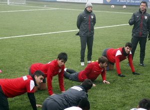 temporada 13/14. Entrenamiento en la Ciudad deportiva de Majadahonda. Dani González
