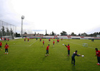 temporada 13/14. Entrenamiento en la Ciudad deportiva de Majadahonda. Jugadores entrenando 