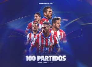 100 partidos en UCL Koke ESP