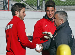 temporada 13/14. Entrenamiento en la Ciudad deportiva de Majadahonda. Atlético C
