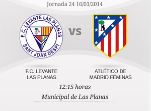 Módulo próximo partido liga femenina jornada 24 Levante las Planas