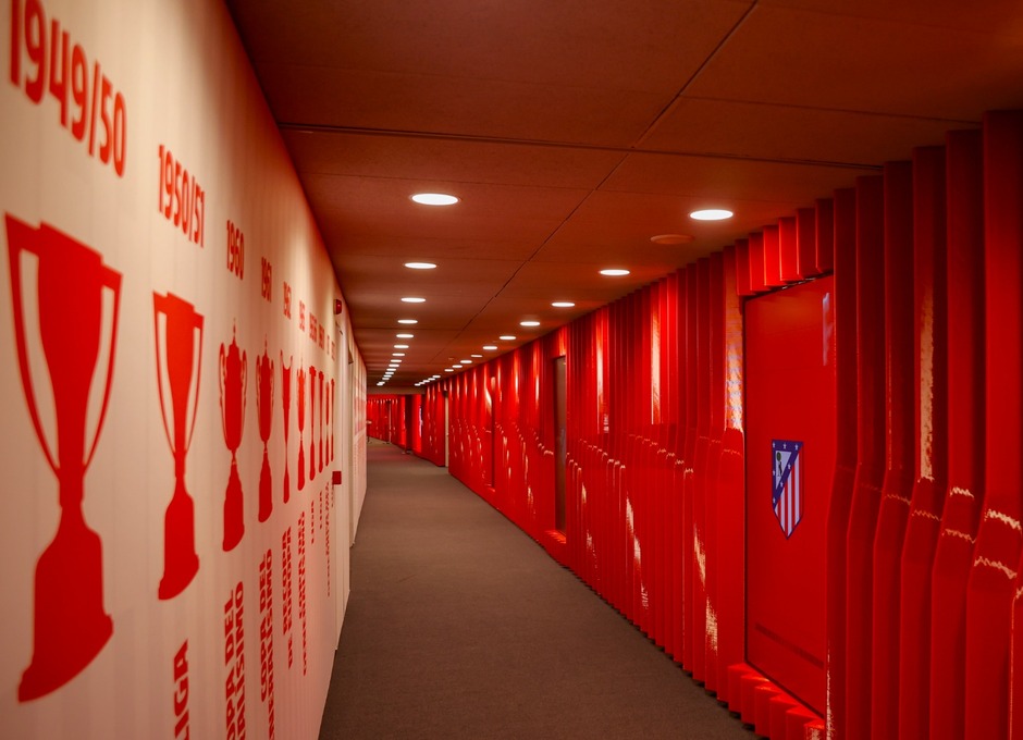 Novedades Riyadh Air Metropolitano tunel de vestuarios