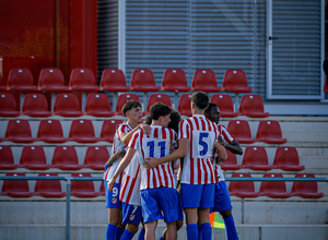 Temp. 25-26 | Atlético de Madrid Juvenil A - USG | Youth League | Piña celebración