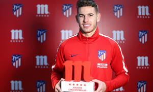 Lucas, #Jugador5EstrellasATM del mes de noviembre