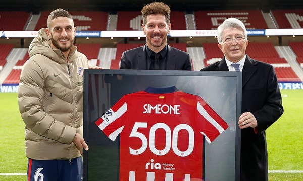 Simeone, 500 partidos como técnico rojiblanco