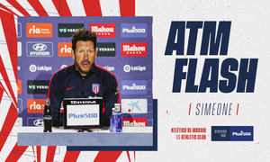 Simeone: “Nos medimos a un equipo que viene haciéndolo muy bien”