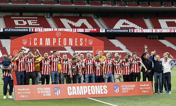 Los campeones celebraron LaLiga en el Wanda Metropolitano