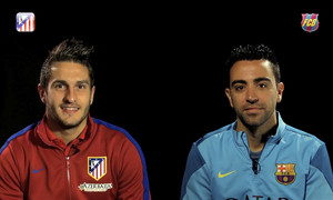Xavi y Koke cara a cara 