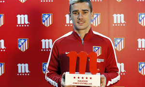 Griezmann, jugador Cinco Estrellas Mahou del mes de febrero