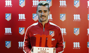 Griezmann, jugador Cinco Estrellas Mahou del mes de abril